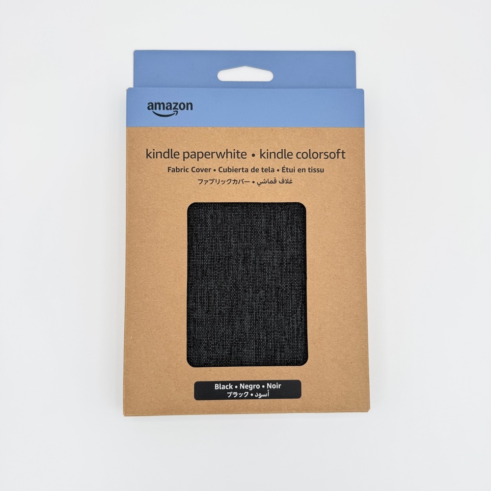 AMAZON Kindle Paperwhite &‎ Kindle Colorsoft Fabric Case Foldable Black New